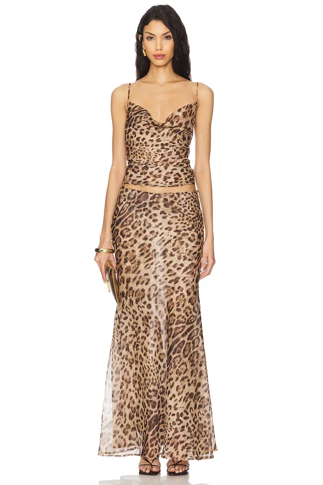 Bardot Monroe Maxi Skirt in Leopard, photo 5 of 6 from REVOLVE (Canada)