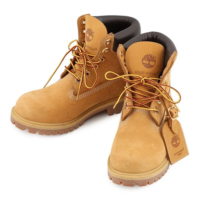 Louis Vuitton Boots Timberland Collaboration Inch Premium 3.5 Shoes 6 in Suede from The Reluxe