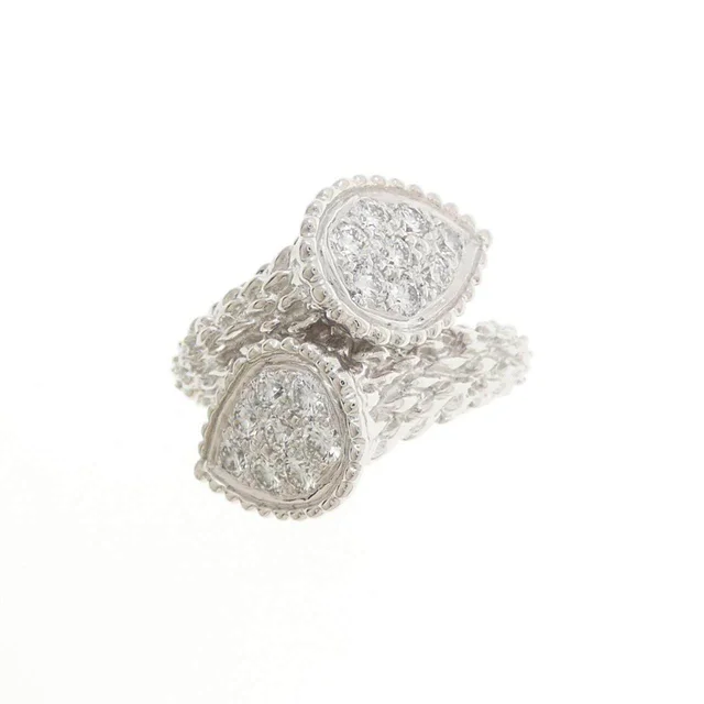 Boucheron Serpent Boheme 750 White Gold Diamond Ring Size 9 in White from LuxUness, photo 2 of 2