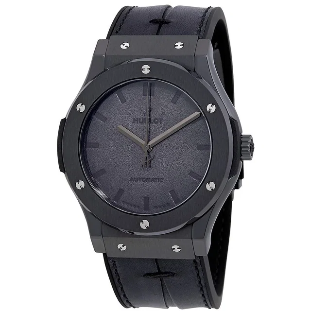 Hublot Classic Fusion Black Dial Mens Watch 511.CM.0500.VR.BER16 in black Leather from Jomashop.com