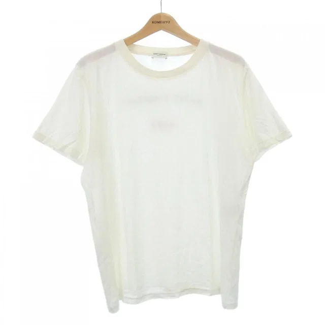 Saint Laurent T- -Shirt Beige in Beige from The Reluxe