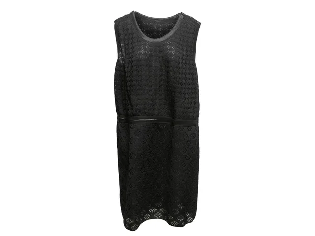 Black Chanel 2013 Silk Semi-Sheer Sleeveless Dress Size FR 50 in Black Silk from Designer Revival, photo 1 of 1