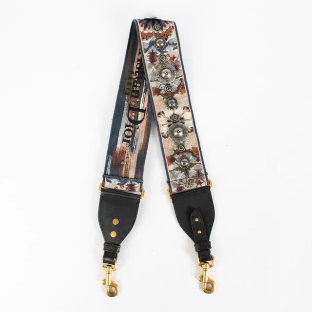 Dior Medaillon Embroidery Bag Strap from Labellov