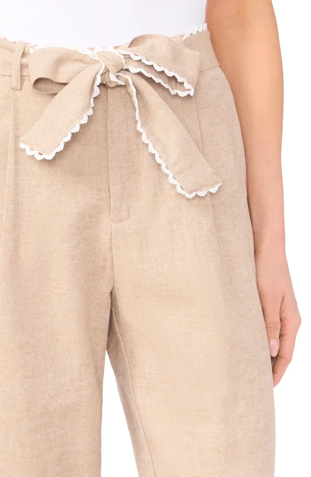 CeCe Bow Tie Waist Ankle Wide Leg Pants, photo 3 of 5 from Nordstrom Rack