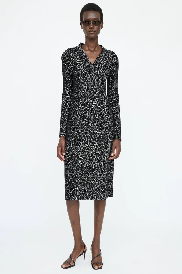 Alaïa F/W 2015 Textured Pattern Dress in Wool from VSP Consignment