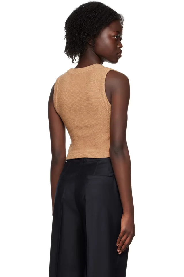 by Malene Birger Tan Wione Vest, photo 3 of 4 from SSENSE