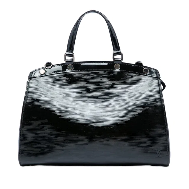 Black Louis Vuitton Electric Epi Brea MM Satchel in Black Leather from Designer Revival