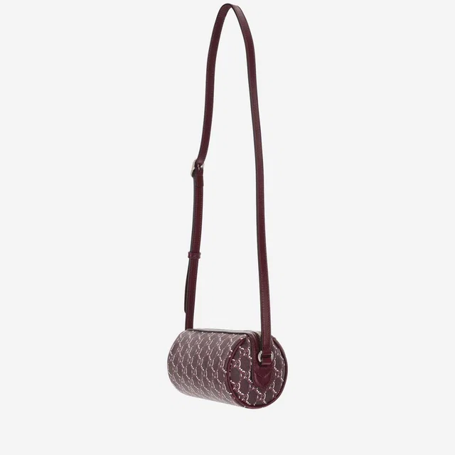 Gucci Gg Shadow Shoulder Bag — Burgundy Polyurethane in Burgundy Woven leather from HEWI