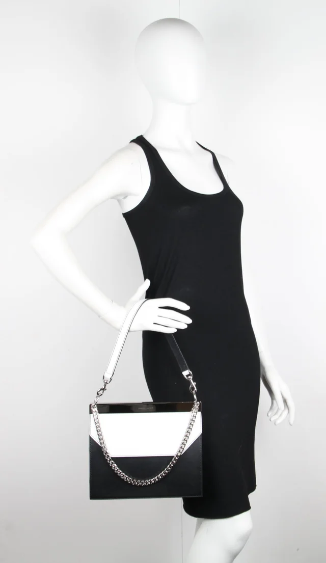 Alexander McQueen Bar Shoulder Bag, Black/Silver from Cultstatus, photo 1 of 1