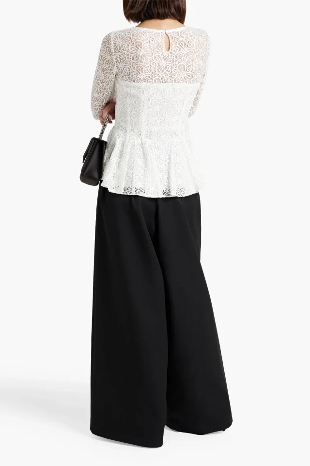 Oscar de la Renta Lace Peplum Top, photo 3 of 4 from THE OUTNET