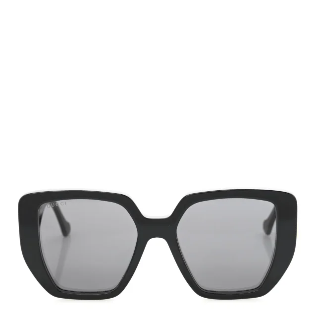 Gucci Acetate Square Frame Sunglasses GG0956S Black in Black from FASHIONPHILE, photo 2 of 10