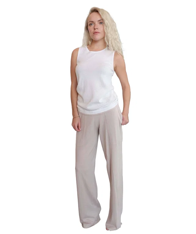 Chanel Tank Pants Set White Beige in White from Luxury Promise