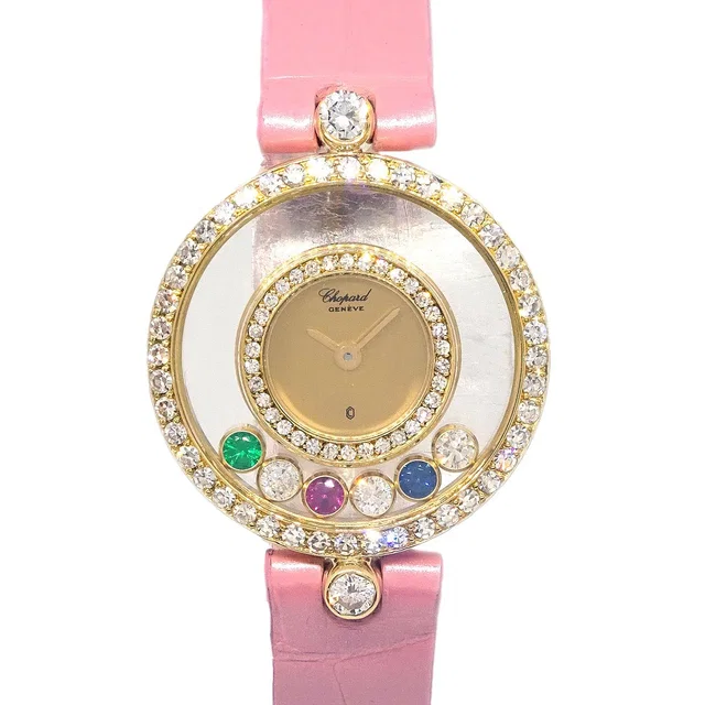 Chopard Happy Diamonds Ref.20/3957-24 Quartz Watch 18KYG Crocodile in Crocodile from AMORE Vintage Tokyo