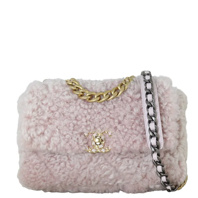 Chanel 19 Flap Bag Medium Shearling from Luxe.It.Fwd