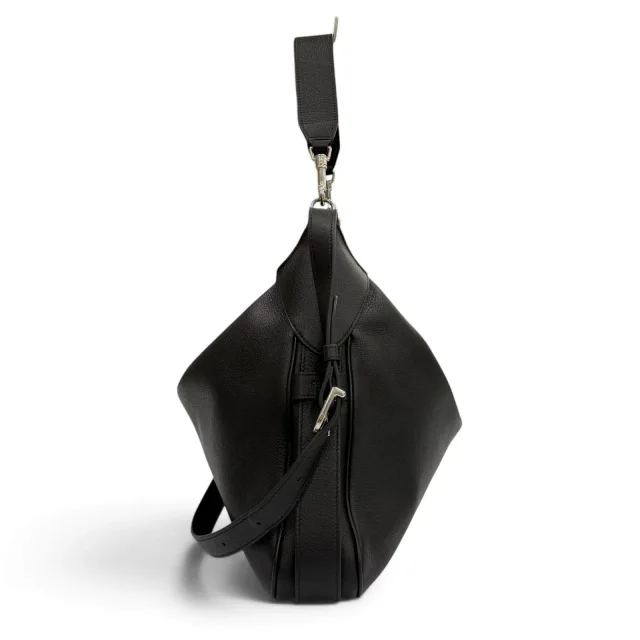 Celine Supple Grained Calf 2way Shoulder Bag in Black Calfskin from LuxUness, photo 5 of 12