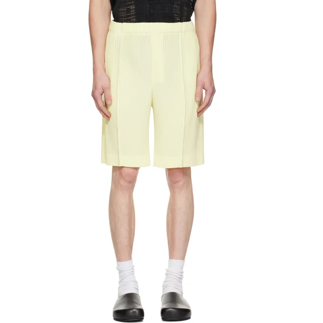 Homme Plissé Issey Miyake Monthly Colors August Pleated Shorts, photo 4 of 7 from SENSER