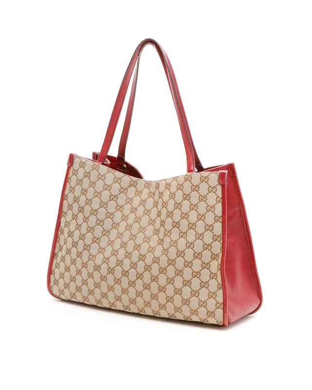 Gucci GG Horsebit 1955 Tote Bag in Canvas from A Retro Tale, photo 3 of 12