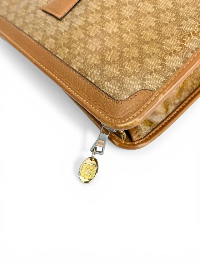 Celine Camel Macadam Zip Clutch in Brown from Season 2 Consign, photo 4 of 4