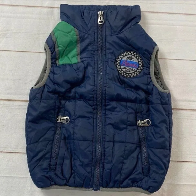 Diesel Kids Blue Racing Team Patch Full Zip Vest Size 3 in green|blue Nylon from Poshmark