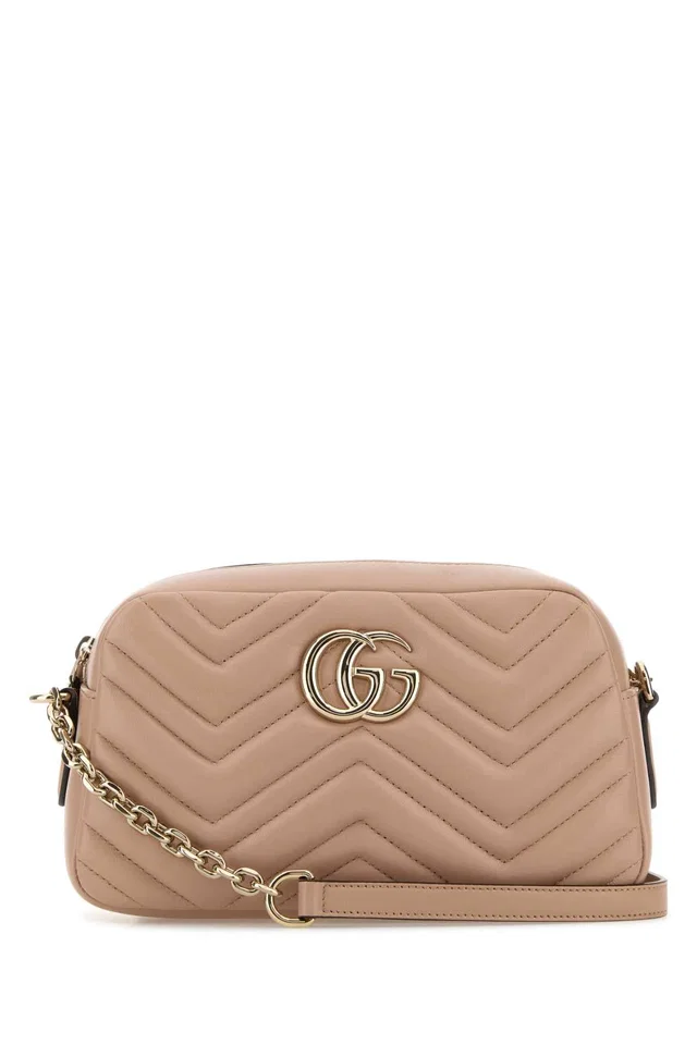 Gucci Gg Marmont Crossbody Bag — Beige Lamb in Beige Lambskin from HEWI