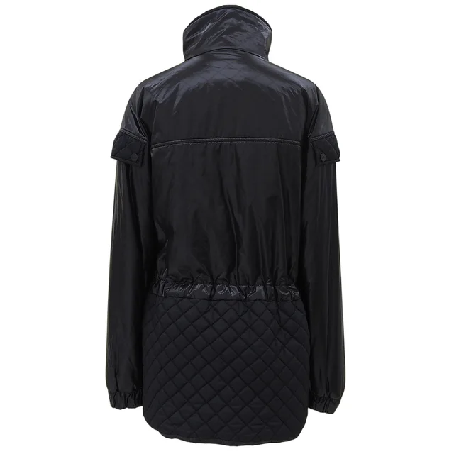 Chanel CC Mark Button Quilted Coat #36 Black in Black Nylon from VINTAGE QOO TOKYO, photo 2 of 2