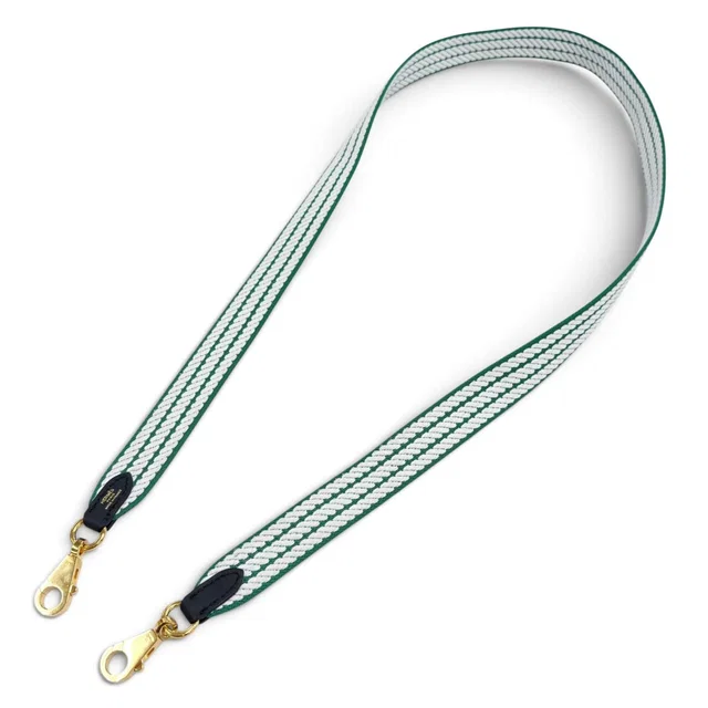 Hermès Canvas Leather Gold Bandouliere Sangle Cordage 25 Shoulder Strap in Gold Canvas from The Reluxe