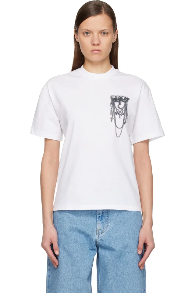 White Inverted Charm T-shirt, image 1 of 1 from SSENSE