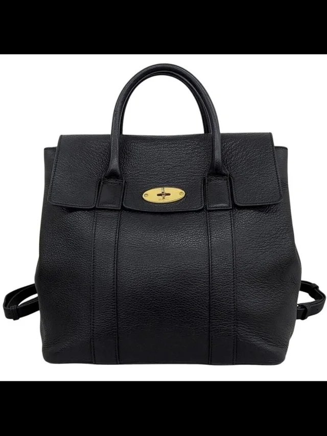 Mulberry Black Leather Backpack in black|gold Leather from Poshmark
