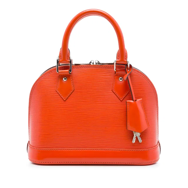 Orange Louis Vuitton Epi Alma BB Satchel in Orange Leather from Designer Revival