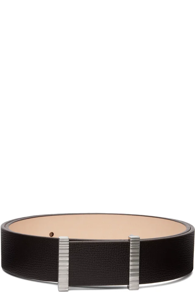 Brown Stripe Buckle Belt, image 1 of 1 from SSENSE