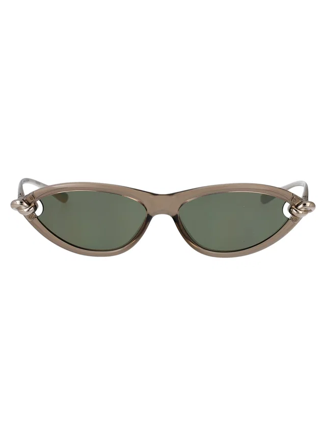 Bottega Veneta Bv1390s Cat-Eye Injected Sunglasses — Beige in Beige from HEWI