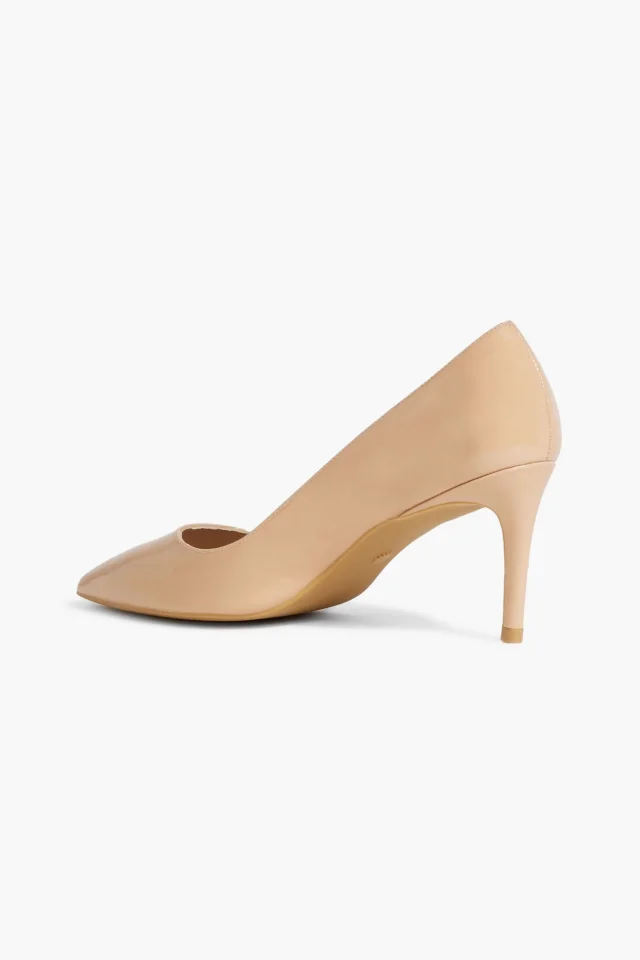 Stuart Weitzman Patent-leather pumps in Beige, photo 3 of 4 from THE OUTNET