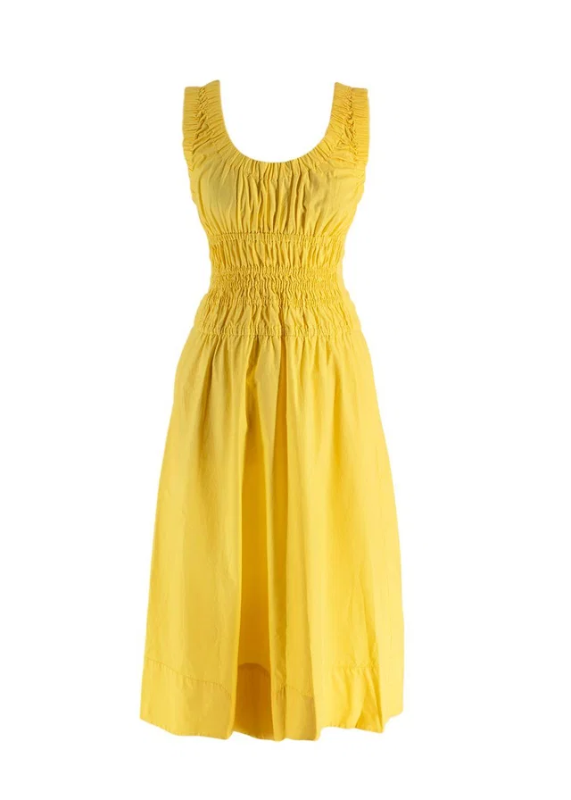 Proenza Schouler Proenza Shouler Sunshine Yellow Midi Dress in Yellow from HEWI