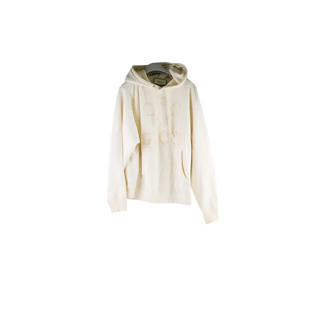 Gucci Unisex Cream Hoodie Size XS in White from The Purse Affair