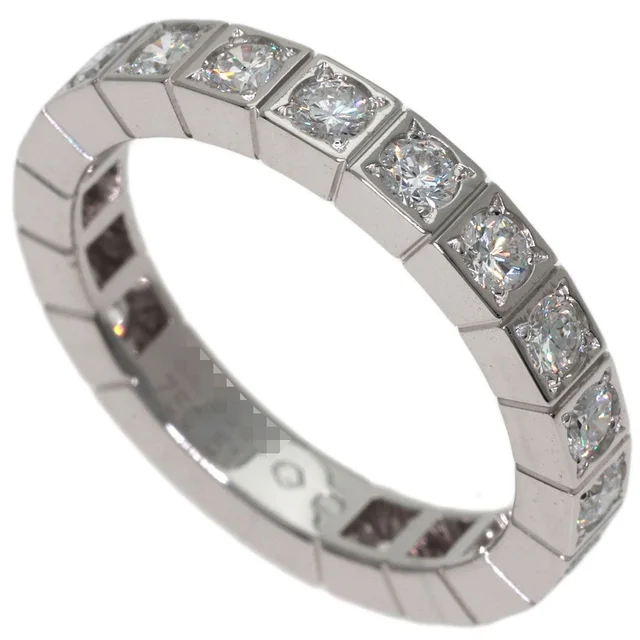 Cartier Lanier Full Diamond 51 Ring 18K White Gold in White from The Reluxe