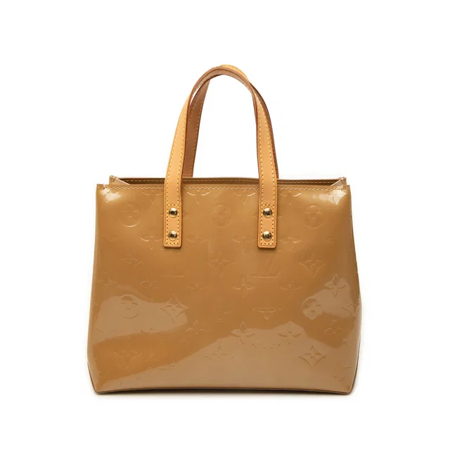 Brown Louis Vuitton Monogram Vernis Reade PM Handbag in Brown Leather from Designer Revival