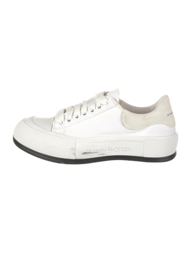 Alexander McQueen Canvas Sneakers in Canvas from The RealReal