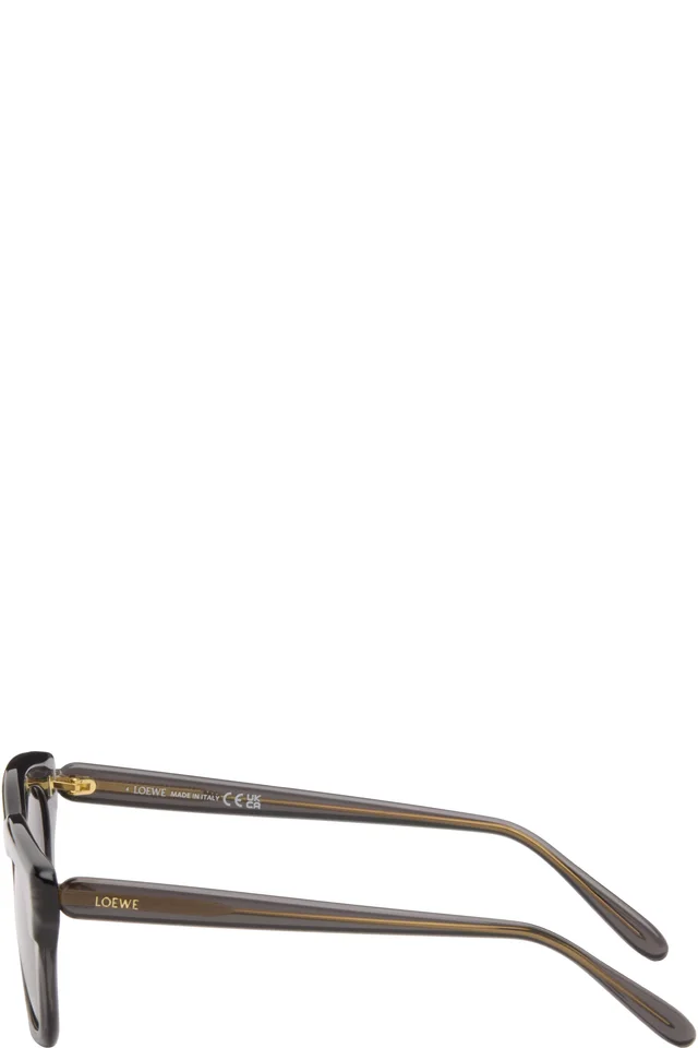 LOEWE Gray Sigma Slim Sunglasses, photo 3 of 4 from SSENSE
