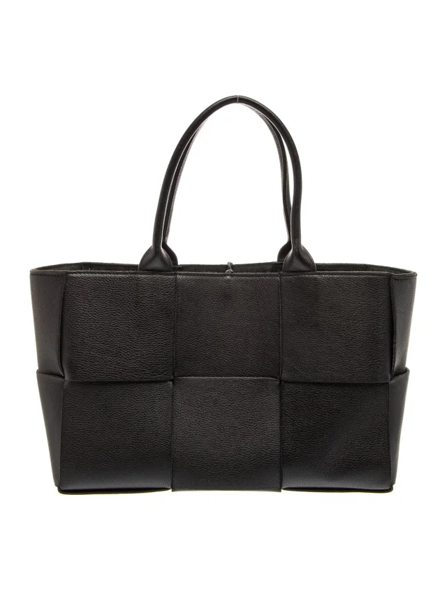 Bottega Veneta Intrecciato Arco Small in black Woven leather from The RealReal