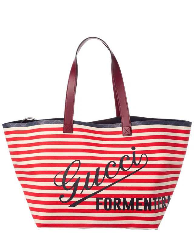 Gucci Canvas & Leather Tote, image 1 of 1 from Gilt