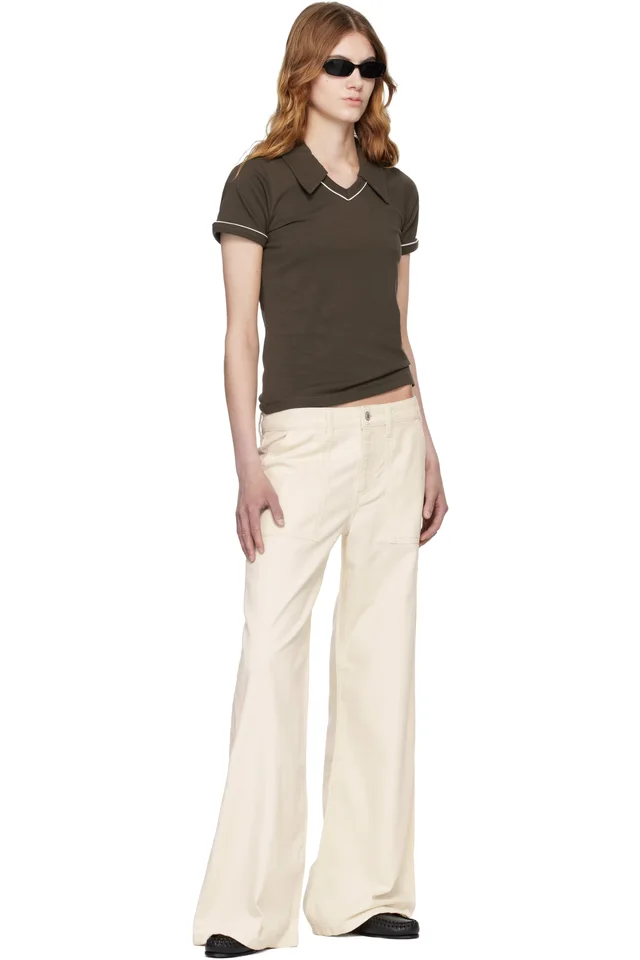 JEANERICA White Guell Trousers, photo 4 of 4 from SSENSE