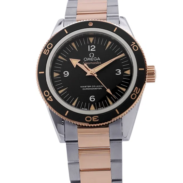 Omega Seamaster 300 Master Co-Axial W41mm Stainless Steel K18PG Black Dial233.20.41.21.01.001 in Black from GALLERY RARE