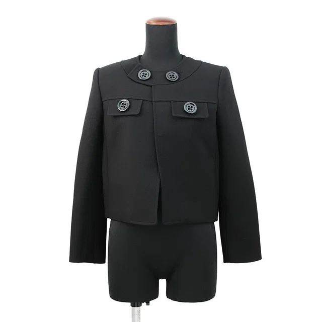 Celine Brompton Jacket Size 34 BlackRV045066V Wool100% from GALLERY RARE