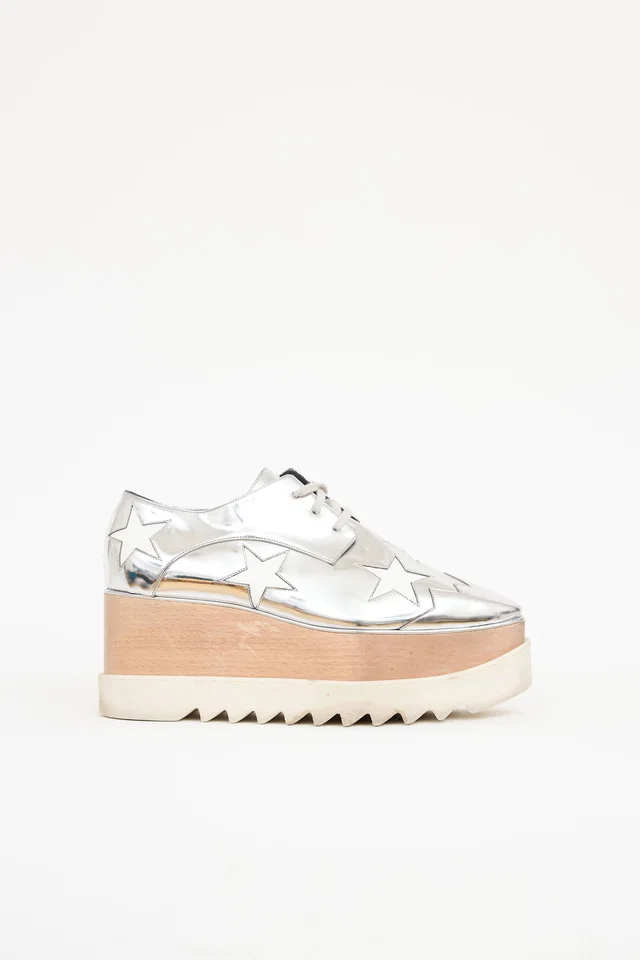 Stella McCartney Elyse Star Platform Derby in Patent leather from VSP Consignment