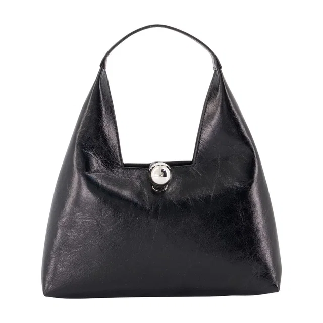 Marni Trapeze Shoulder Bag — Black Calfskin in Black Calfskin from HEWI