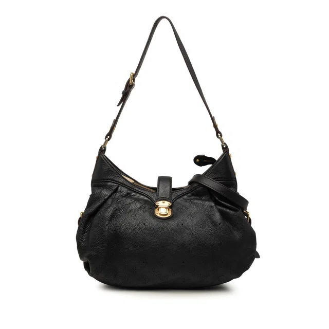 Black Louis Vuitton Monogram Mahina XS Crossbody Bag in Black Leather from Designer Revival