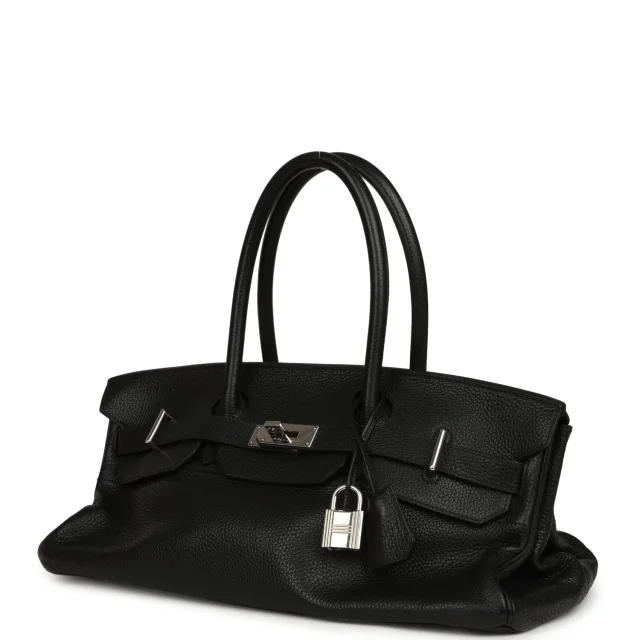 Hermès Vintage Shoulder Birkin 42 JPG Black Clemence Palladium Hardware in Black Clemence from Madison Avenue Couture, photo 1 of 1
