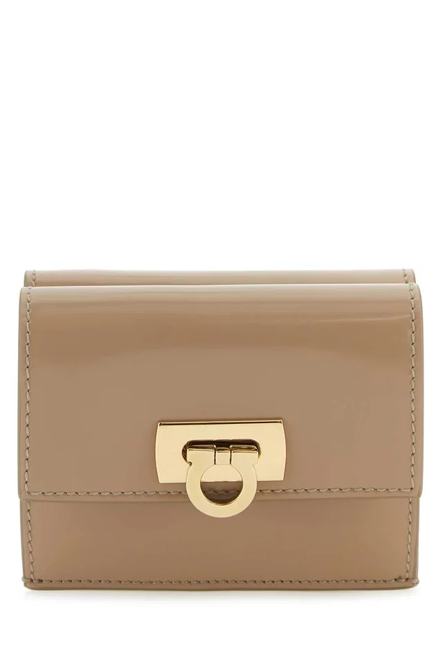 Ferragamo Wallet — Beige in Beige Calfskin from HEWI