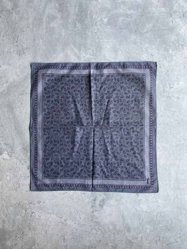 Saint Laurent Vintage Handkerchief / Bandana in blue from Grailed