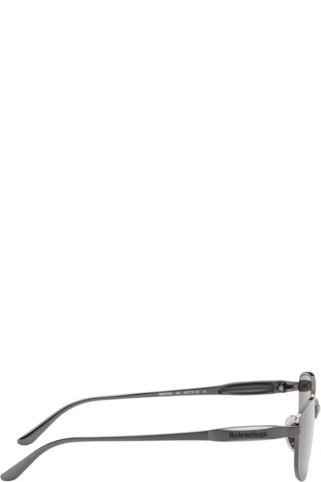 Balenciaga Gray Miami Sunglasses, photo 2 of 3 from SSENSE